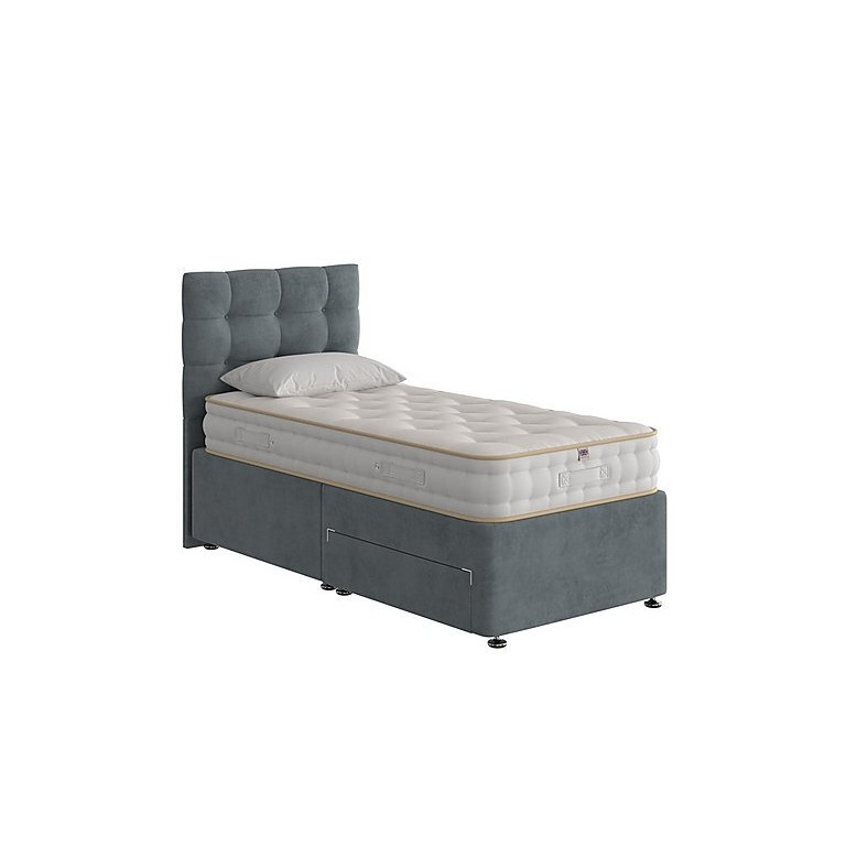 The Handmade Bed Company - Boutique Ortho Divan Set with 2 Drawers - Single - Ribelle Midnight