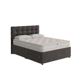 The Handmade Bed Company - Boutique Ortho Divan Set - Super King - Rhodeo Charcoal