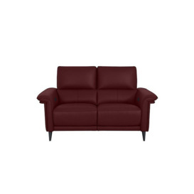 Domicil - Huxley 2 Seater Leather Power Recliner Sofa with Telescopic Headrests - Burgundy