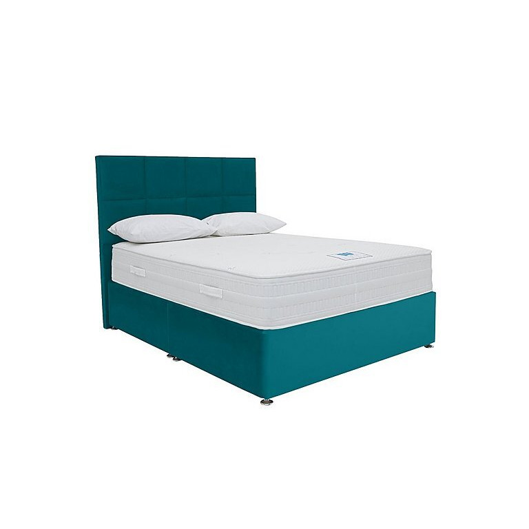 Sleep Story - Hybrid 3000 Divan Set with End Drawers - Small Double - Plush Atlantic