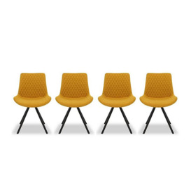 Ion Set of 4 Fabric Dining Chairs