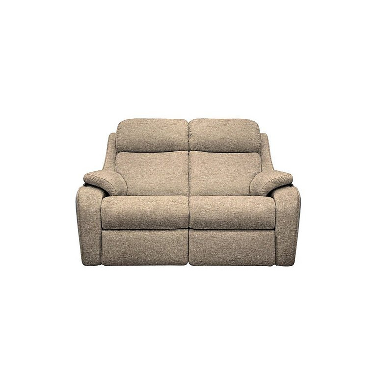 Kingsbury 2 Seater Fabric Manual Recliner Sofa - Dapple Sparrow