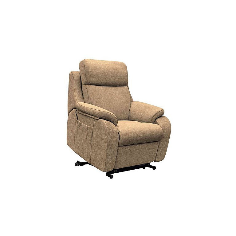 G Plan - Kingsbury Large Fabric Lift and Rise Chair - Boucle Cocoa