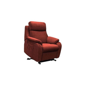 G Plan - Kingsbury Large Fabric Lift and Rise Chair - Burgundy