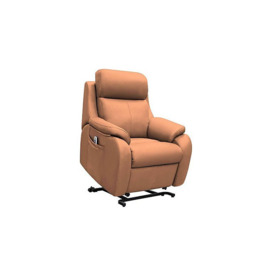 G Plan - Kingsbury Large Leather Lift and Rise Chair - Texas Tan