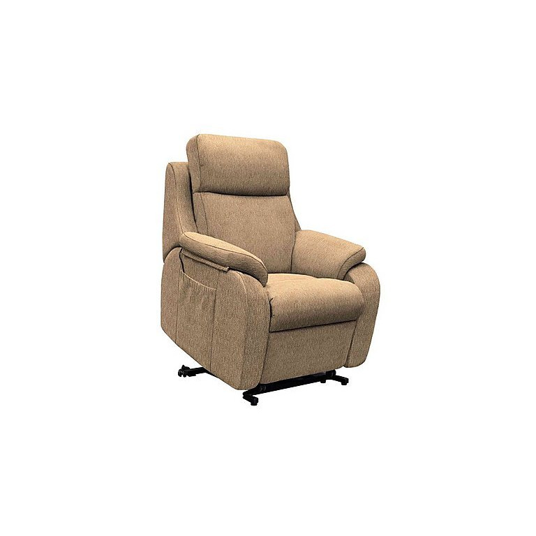 G Plan - Kingsbury Small Fabric Lift and Rise Chair - Boucle Cocoa