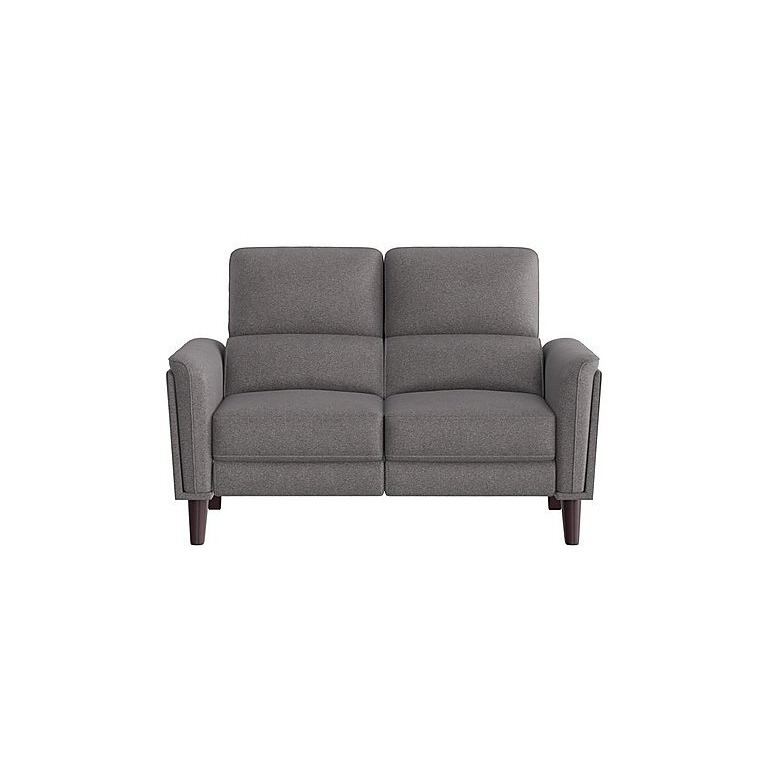Compact Collection Klein 2 Seater Fabric Power Recliner Sofa with Telescopic Headrests - Charcoal Gray