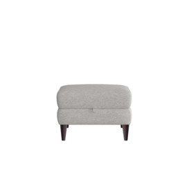 Compact Collection Klein Fabric Storage Footstool - R23 Silver Grey