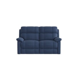 Relax Station Komodo 2 Seater Fabric Power Recliner Sofa - Blue