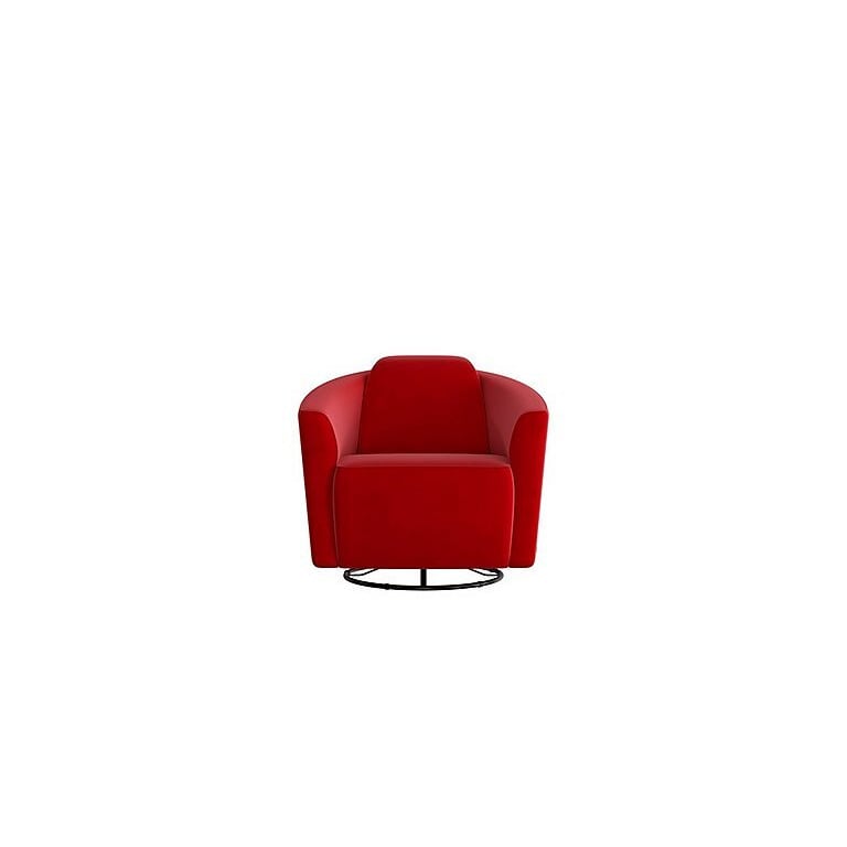 Nicoletti - Ketty Fabric Swivel Chair - Selma Rosso