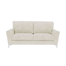 Legend 3 Seater Classic Back Fabric Sofa - Sublime Pearl