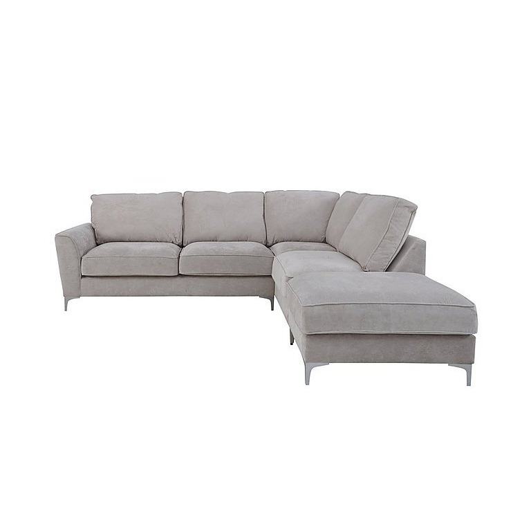 Legend Classic Back Fabric Corner Sofa - Grey