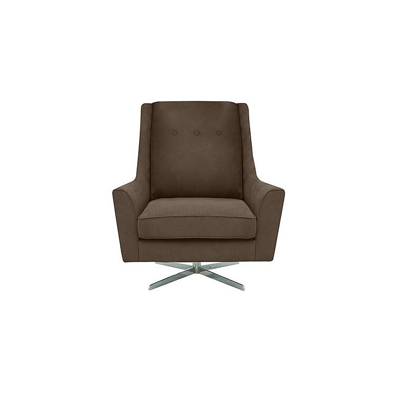 Legend Fabric Designer Swivel Chair - Kingston Nutmeg