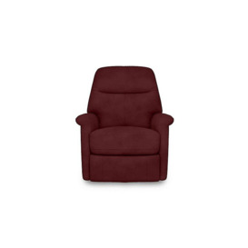 Compact Collection Lille Fabric Rocker Swivel Chair with Power Recliner - Burgundy
