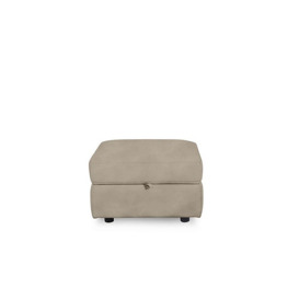 Compact Collection Lille Fabric Storage Footstool - R32 Light Khaki