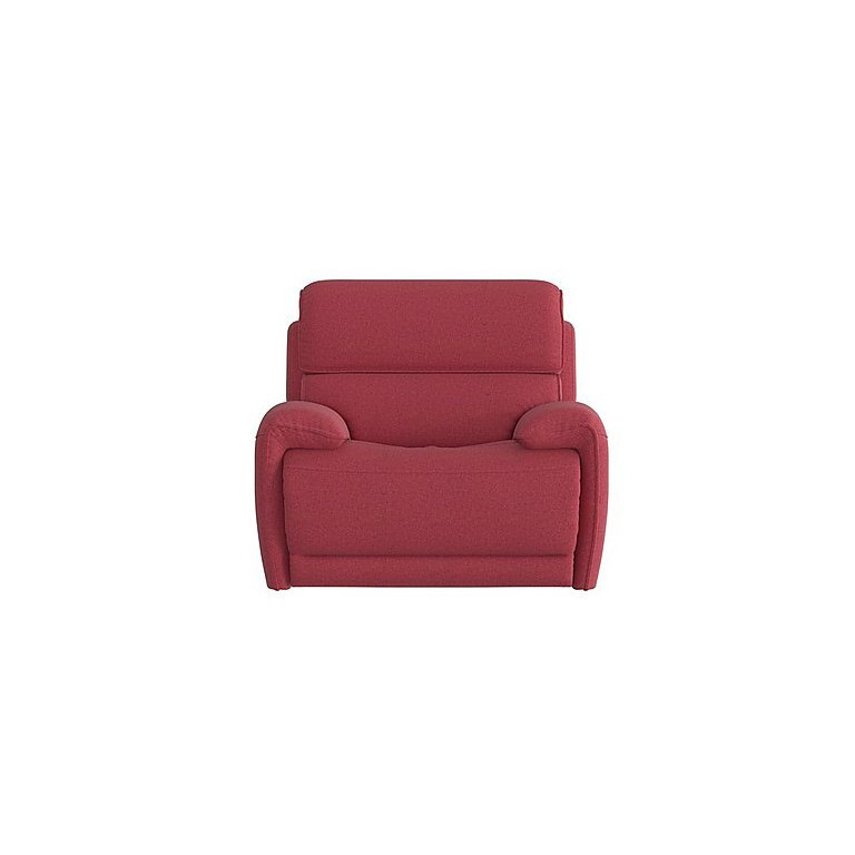 Link Fabric Power Recliner Armchair with Power Headrests - Red