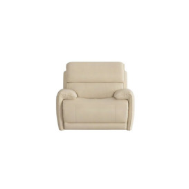 Link NC Leather Power Recliner Armchair with Power Headrest - NC Bisque