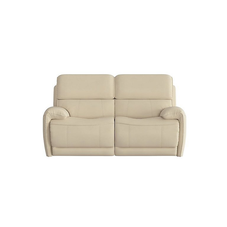 Link 2 Seater BV Leather Power Recliner Sofa with Power Headrests - BV Bisque