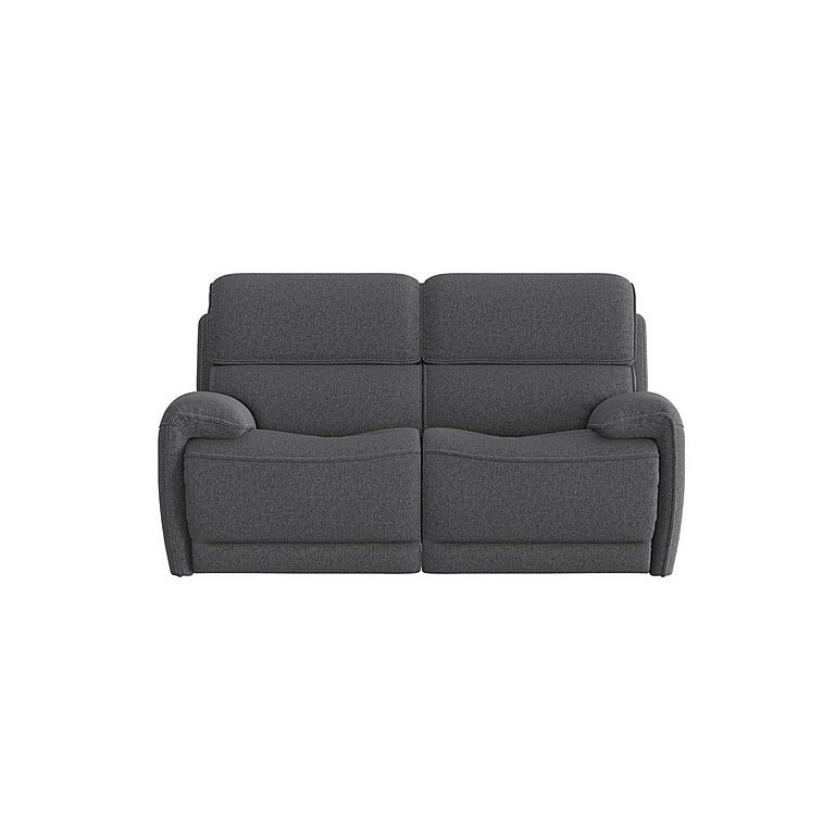 Link 2 Seater Fabric Power Recliner Sofa with Power Headrests - R39 Charcoal