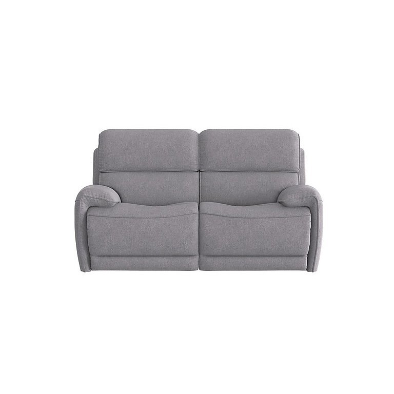 Link 2 Seater Fabric Power Recliner Sofa with Power Headrests - Pewter