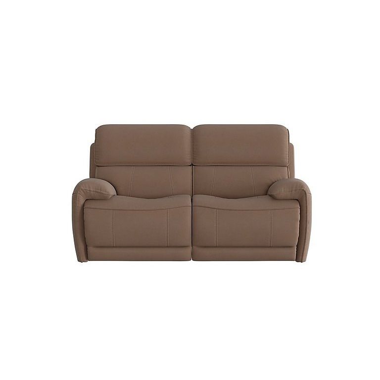 Link 2 Seater Fabric Power Recliner Sofa with Power Headrests - Tobacco