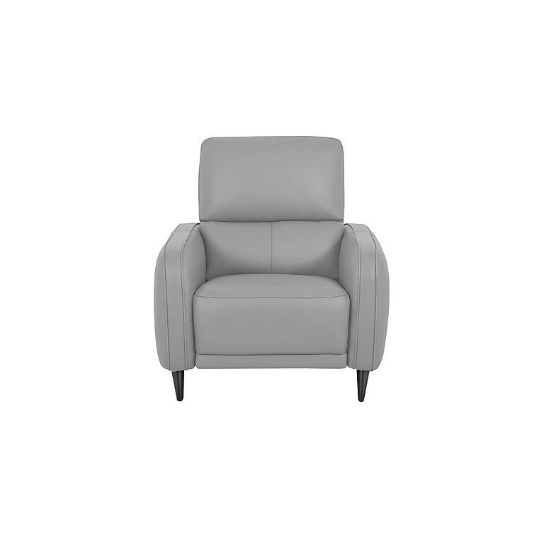 Domicil - Logan NC Leather Chair - Light Grey