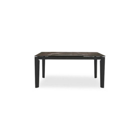 Connubia by Calligaris - Lord Extending Dining Table - 130-cm - Bronze Ceramic/Graphite