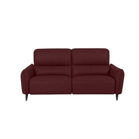 Domicil - Maddox 3 Seater Leather Power Recliner Sofa - Burgundy