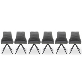 Matteo Set of 6 Velvet Dining Chairs