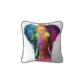 Multi Elephant Cushion - Multicoloured