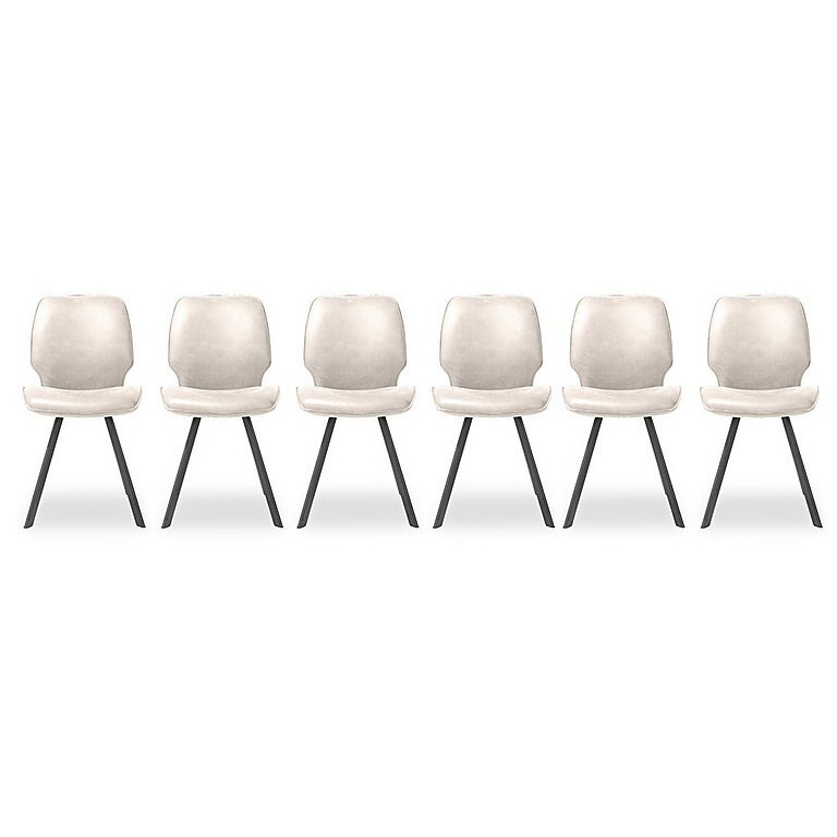 Habufa - Montreal Semmi Set of 6 Dining Chairs - Kiezel