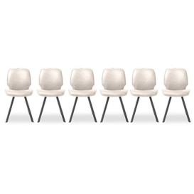 Habufa - Montreal Semmi Set of 6 Dining Chairs - Kiezel