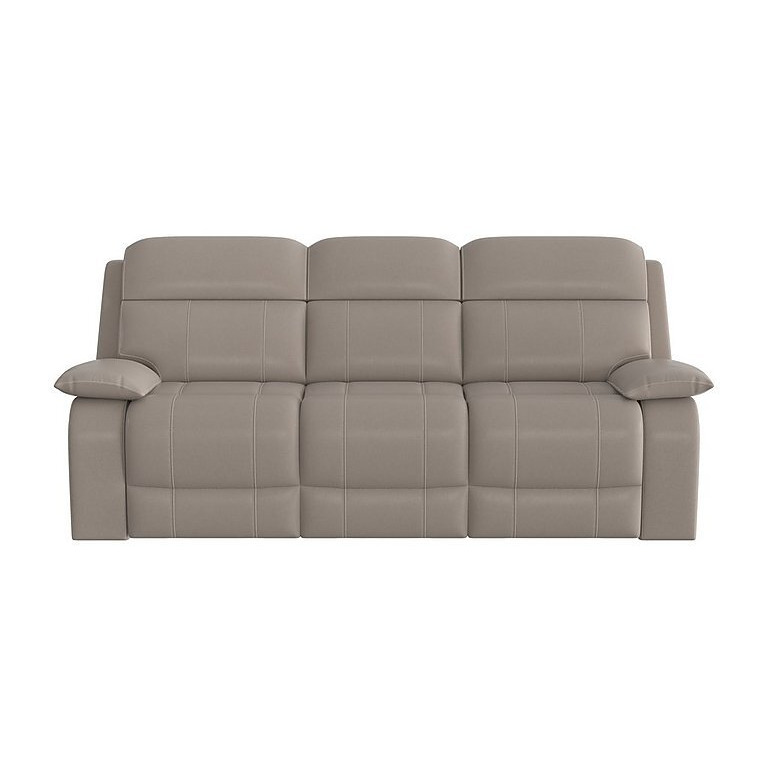 Moreno 3 Seater Fabric Power Recliner Sofa with Power Headrests - Silver