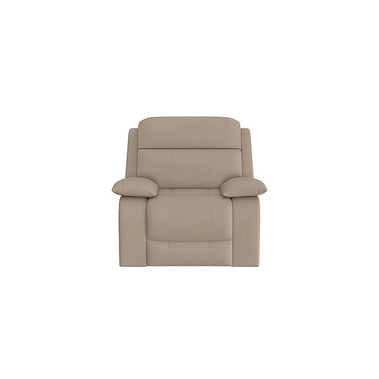 Moreno Fabric Power Recliner Armchair with Power Headrest - Bisque
