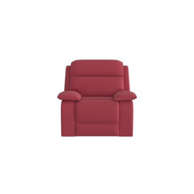 Moreno Fabric Recliner Armchair - Red