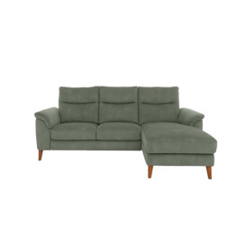 Morgan 3 Seater Fabric Sofa with Right Hand Facing Chaise End - Fern Dexter
