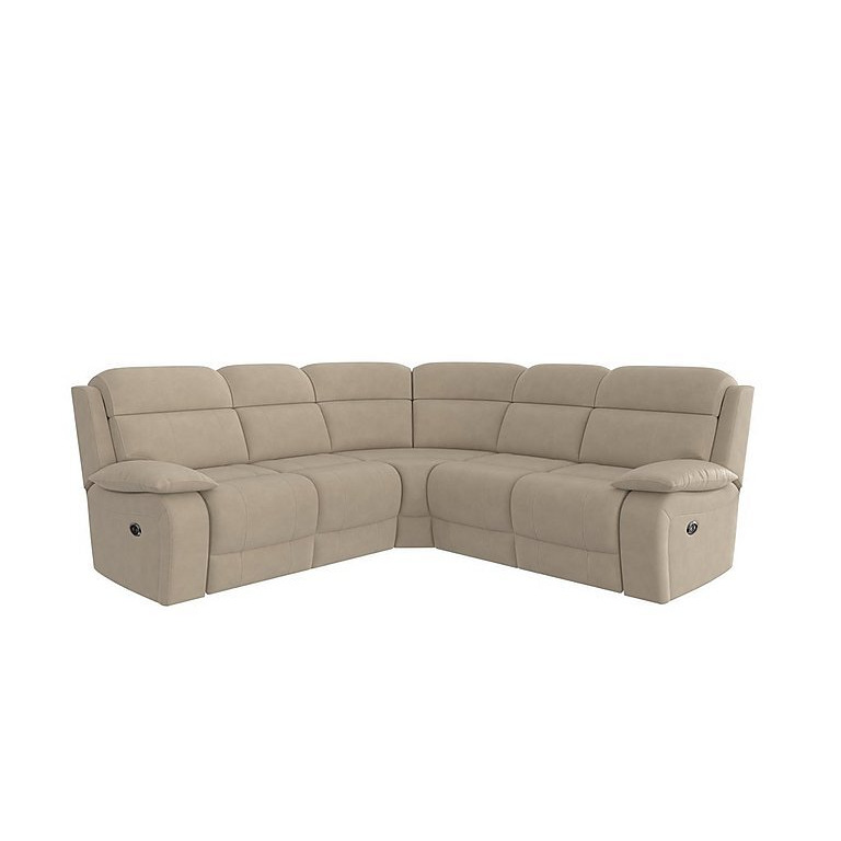 Moreno SD Ultra Soft Fabric Power Recliner Sofa Oatmeal by