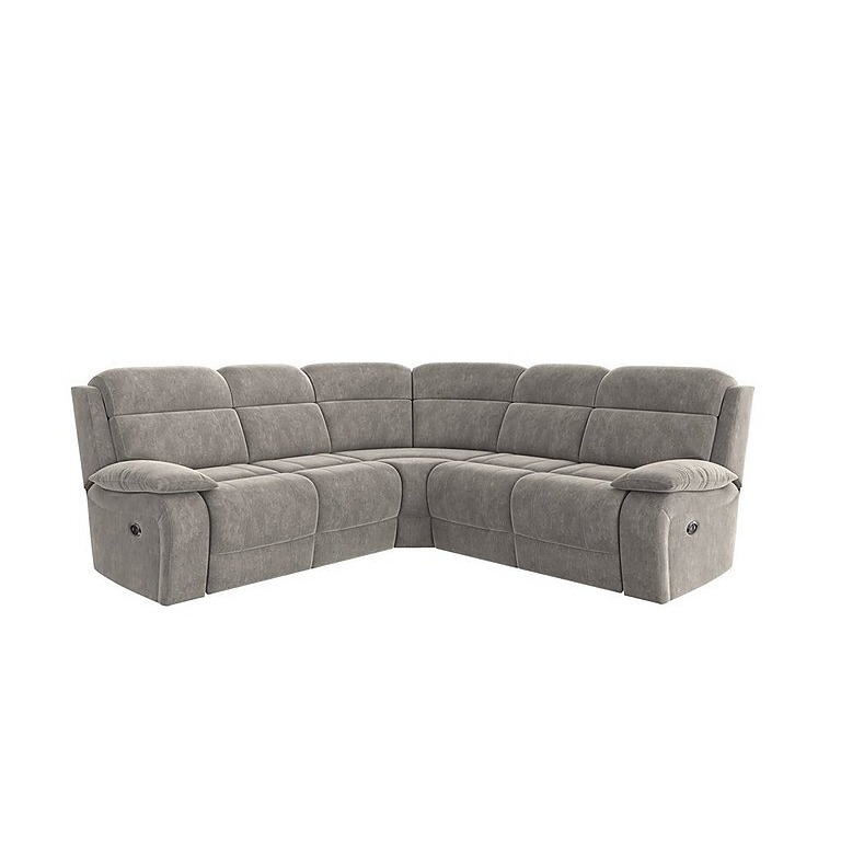 Moreno SD Ultra Soft Fabric Power Recliner Sofa Grey by