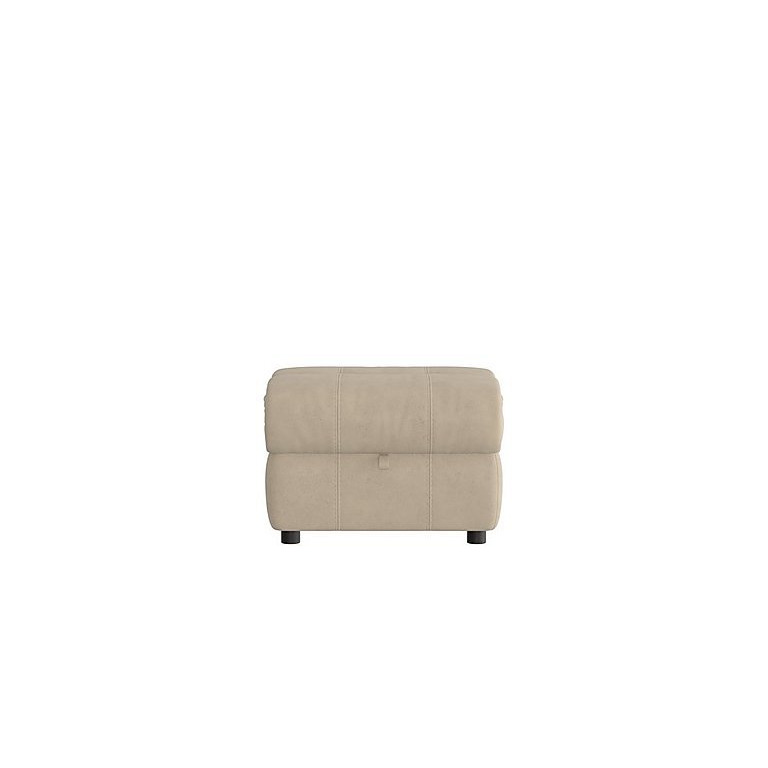Moreno SD Fabric Storage Footstool - Oatmeal