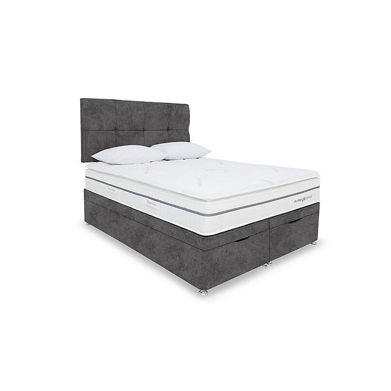 Sleepeezee - Memory Sense 2300 End Ottoman Divan Set - King Size - Daytona Grey