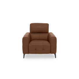 New York Leather Chair - Warm Brown