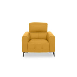 New York NC Leather Power Recliner Chair - Sunflower