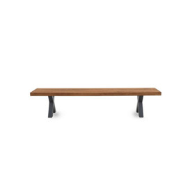 Bodahl - Njord Dining Bench with Metal X-Shaped Legs - 180-cm - Oiled