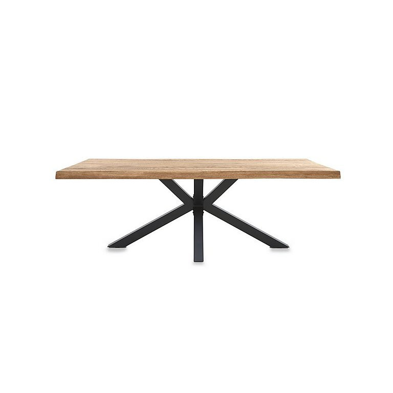 Bodahl - Njord Raw Edge Dining Table with Metal Star Base - 260-cm - Bianca