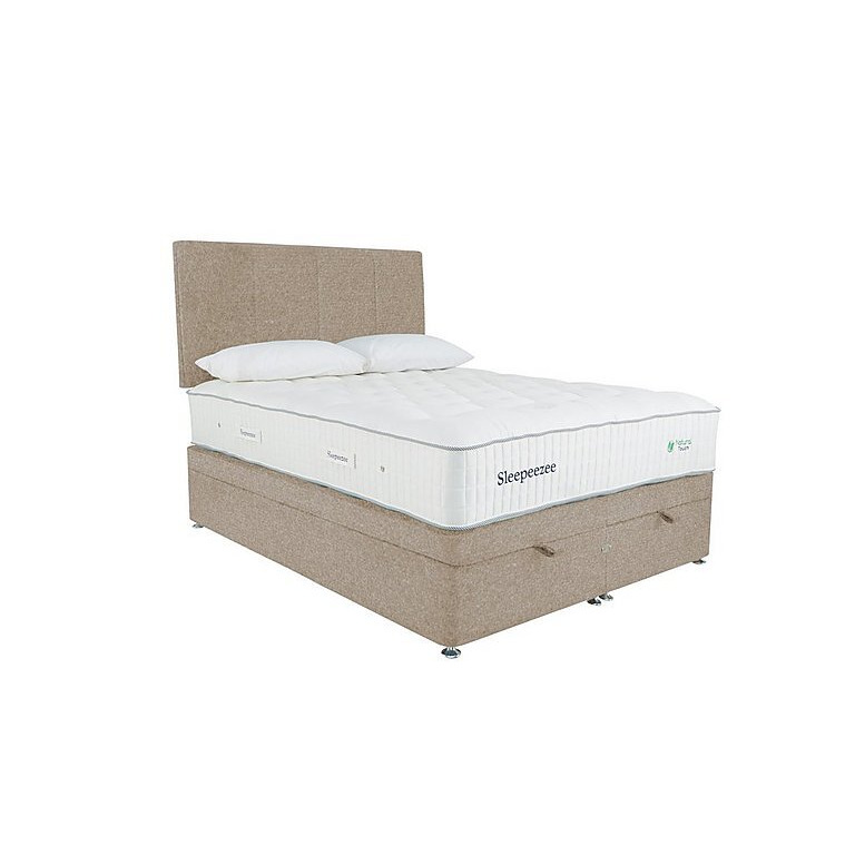 Sleepeezee - Natural Touch 3000 End Ottoman Divan Set - Small Double - Tweed Biscuit