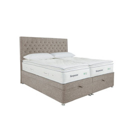 Sleepeezee - Natural Touch 3000 Zip and Link End Ottoman Divan Set - Tweed Stone