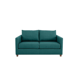 Ollie Small Fabric Sofa Bed - Linoso Teal