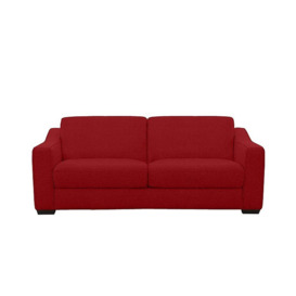 Optimus 3 Seater Fabric Sofa - Red