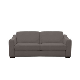 Optimus 3 Seater NC Leather Sofa - Charcoal Grey