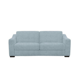 Optimus Space Saving Fabric Sofa Bed with Memory Foam Mattress - Baby Blue